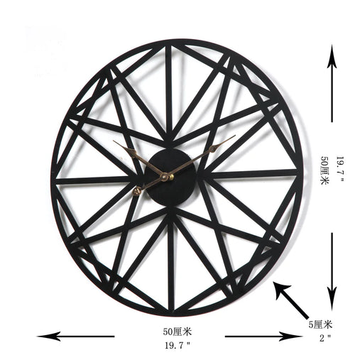 Creative Wall Clock for Living Room, Luxury, Modern, Simple Murals, Fashion