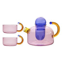 Théière papillon en verre borosilicate 500ml style élégant