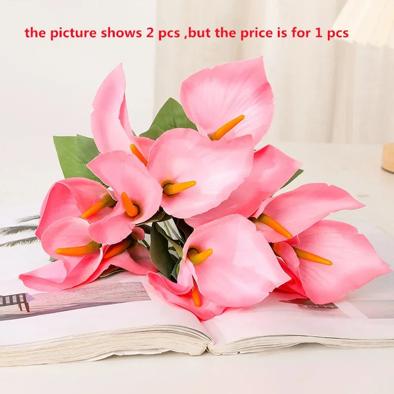 bouquet de lys calla artificiels pour décoration d'événements festifs - vue 8 sur 12