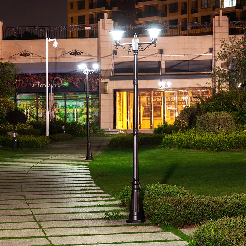 Solar-LED-Stehleuchte für Garten und Außenwege - vue 6 sur 13