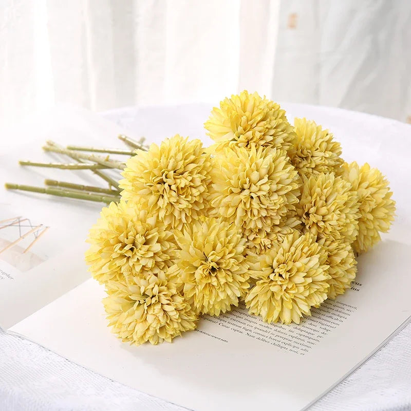 bouquet de fleurs artificielles pour décoration mariage et vases artisanaux - vue 10 sur 15