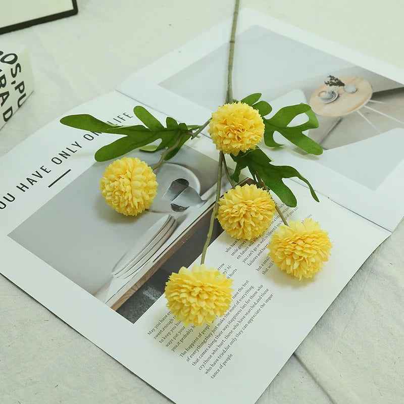 branche de chrysanthème artificielle pour décoration florale élégante - vue 13 sur 14