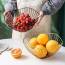 panier à fruits en métal pour rangement nordique et organisation