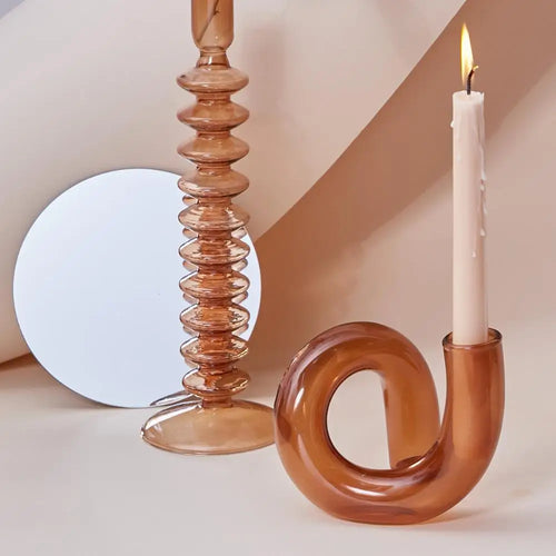 vases en verre bougeoirs décoratifs pour mariage et événements