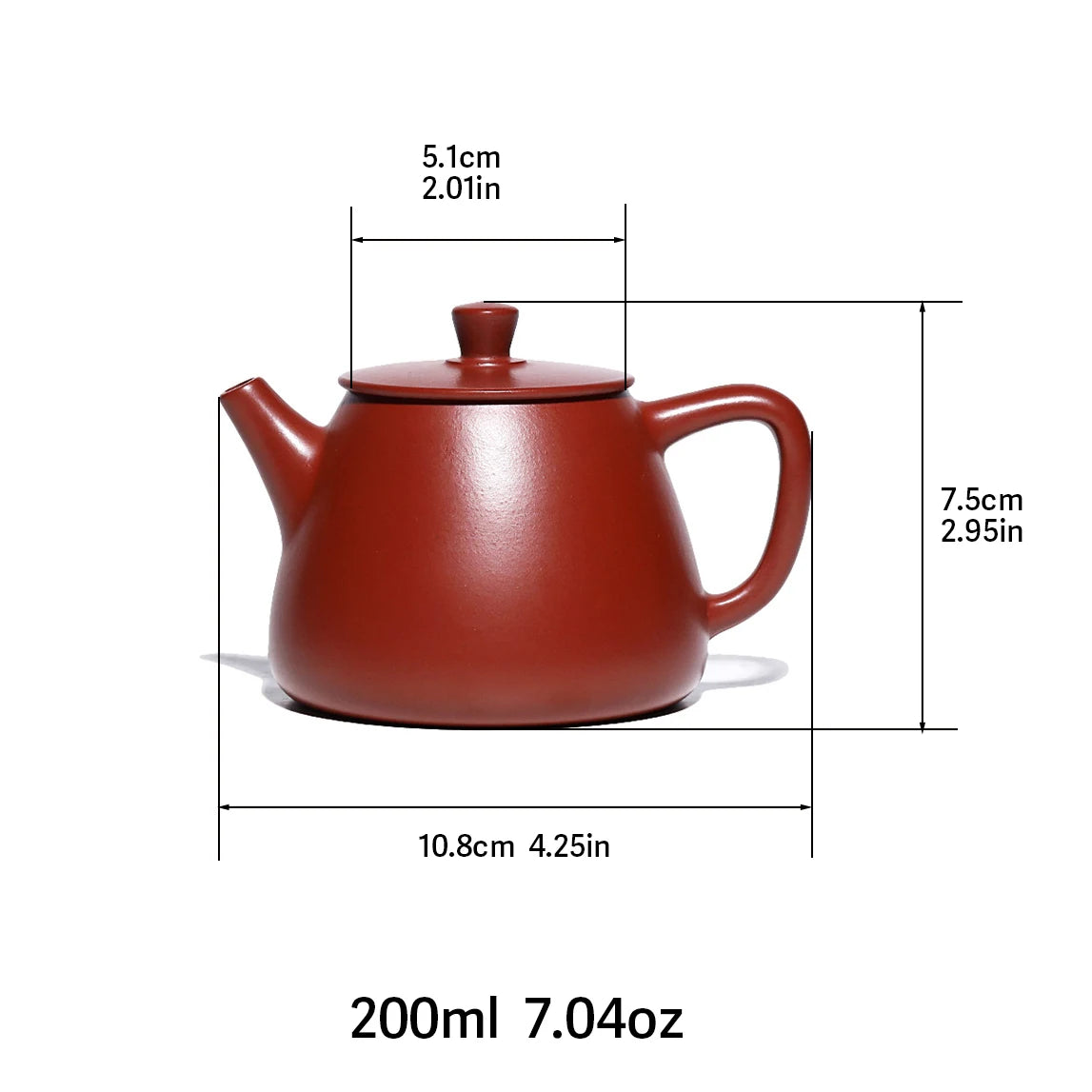 Théière yixing argile violette artisanale 200 ml - vue 3 sur 7