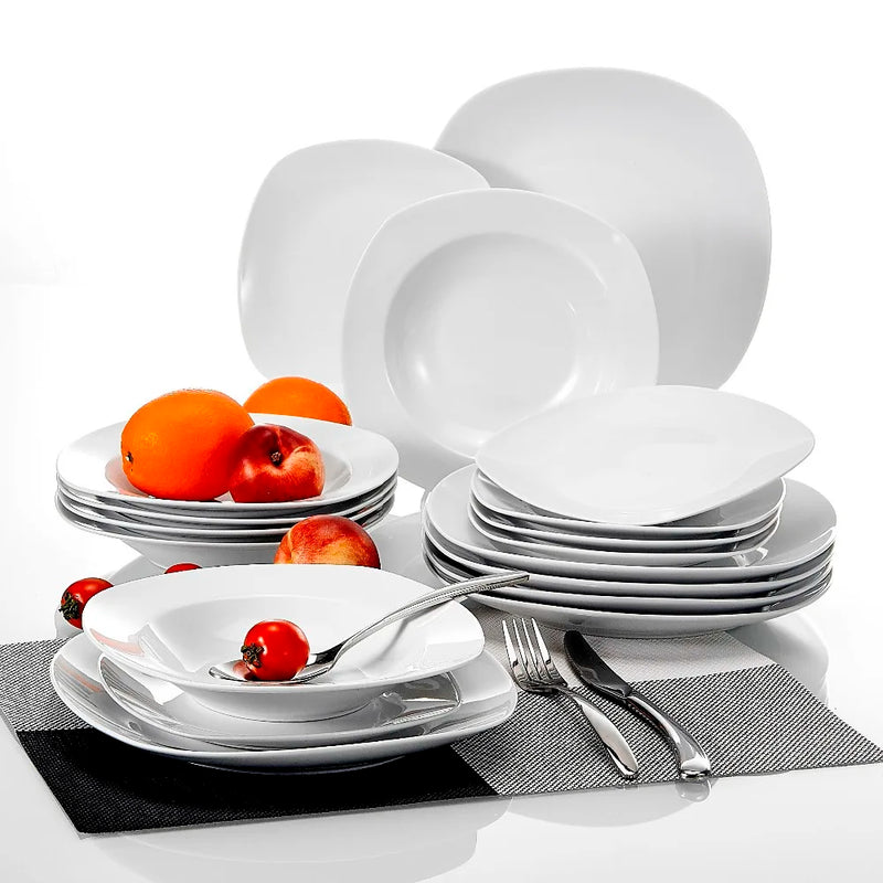 service de table porcelaine 18 pièces 6 personnes