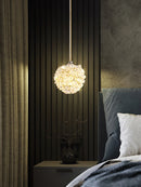 Moderne Kristall-Pendelleuchte mit verstellbarem Metallkabel