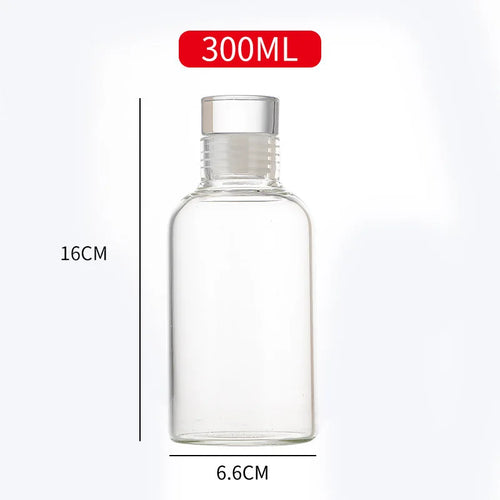 Bouteille verre étanche réutilisable pour boissons et sauces