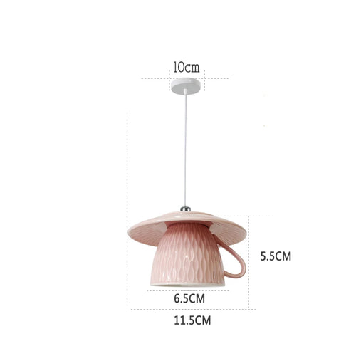Moderne LED-Pendelleuchte aus Keramik in Teekannenform für die Küche - vue 15 sur 30