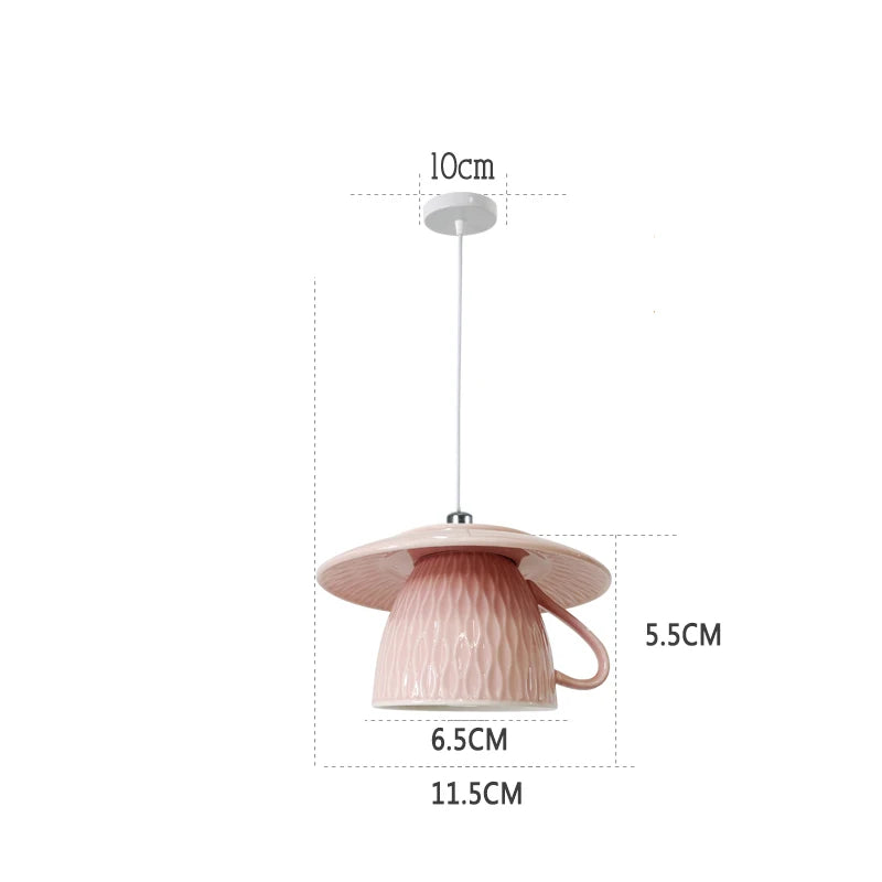 Moderne LED-Pendelleuchte aus Keramik in Teekannenform für die Küche - vue 14 sur 30