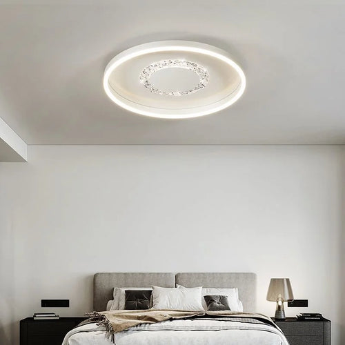 Dekorative LED-Deckenleuchte in Kreisform für modernes Interieur - vue 7 sur 13