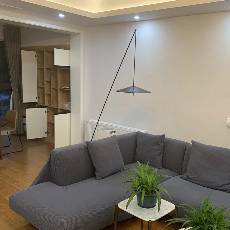 lampadaire led style bref métal intérieur éclairage salon - vue 5 sur 7
