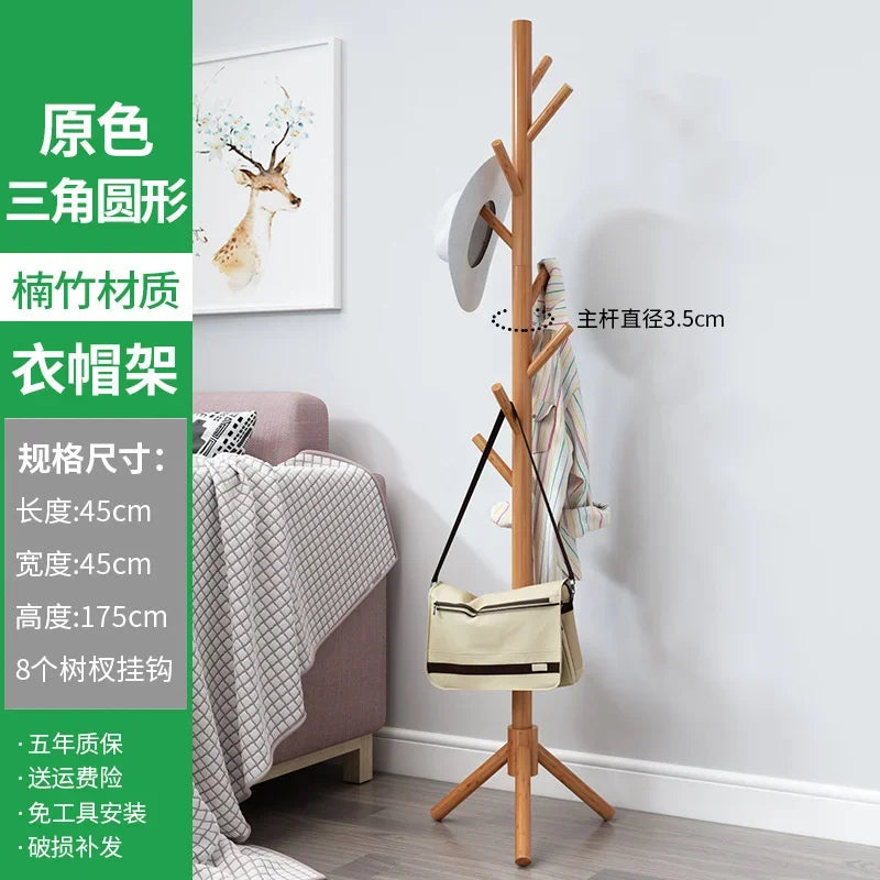 porte-manteau en bois massif design moderne et pratique - vue 7 sur 20