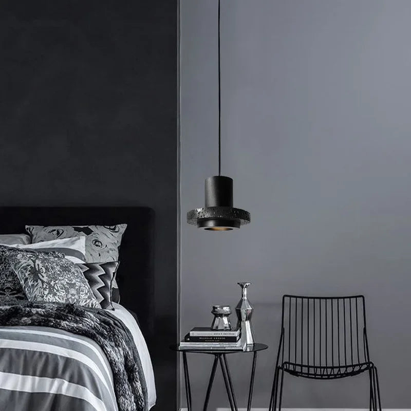 lustre haut de gamme en pierre design créatif industriel - vue 2 sur 18
