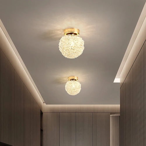 Moderne Kristall-Pendelleuchte mit verstellbarem Metallkabel - vue 4 sur 12