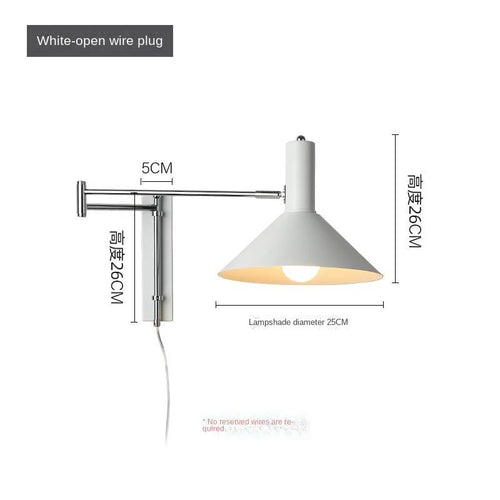 LED-Wandleuchte Vintage Rotierbar Faltbar für Hotel - vue 12 sur 12