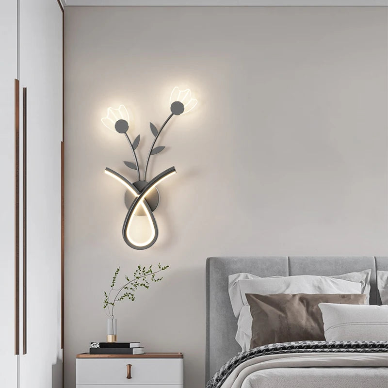 Applique LED moderne simple chambre famille salon couloir balcon escalier - vue 3 sur 18