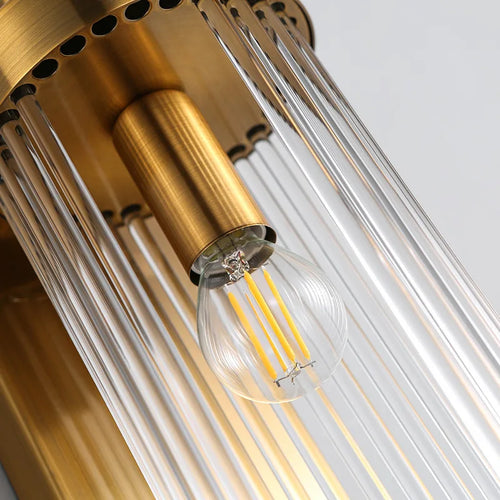 Wandleuchte aus Kristall, Gold und Kupfer – elegantes Design für den Innenraum - vue 10 sur 10