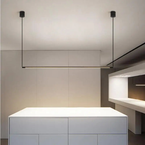 LED-Pendelleuchte nordisches Design minimalistisch Aluminium - vue 5 sur 11