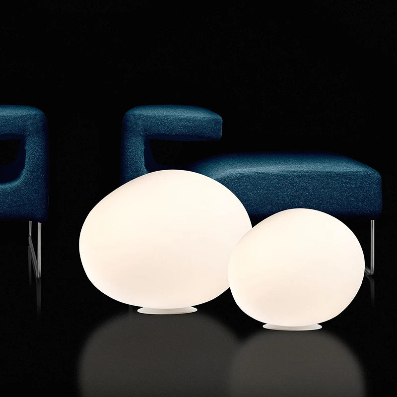 lampe de table en verre moderne créateur italien pour décoration maison - vue 3 sur 6