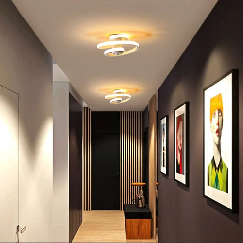 plafonnier à led moderne pour éclairage intérieur design nordique - vue 5 sur 8