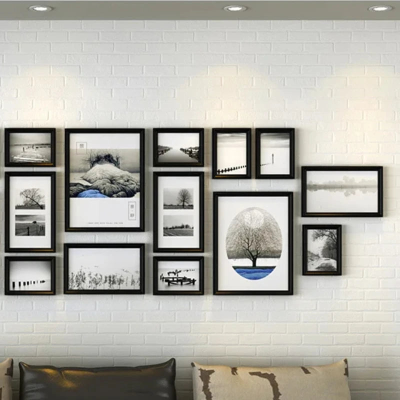 ensemble de cadres photo créatifs pour décoration moderne - vue 6 sur 8