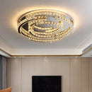 lampe de plafond led en cristal de style moderne avec télécommande