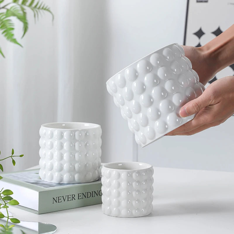 pots en céramique pour plantes succulentes style européen intérieur
