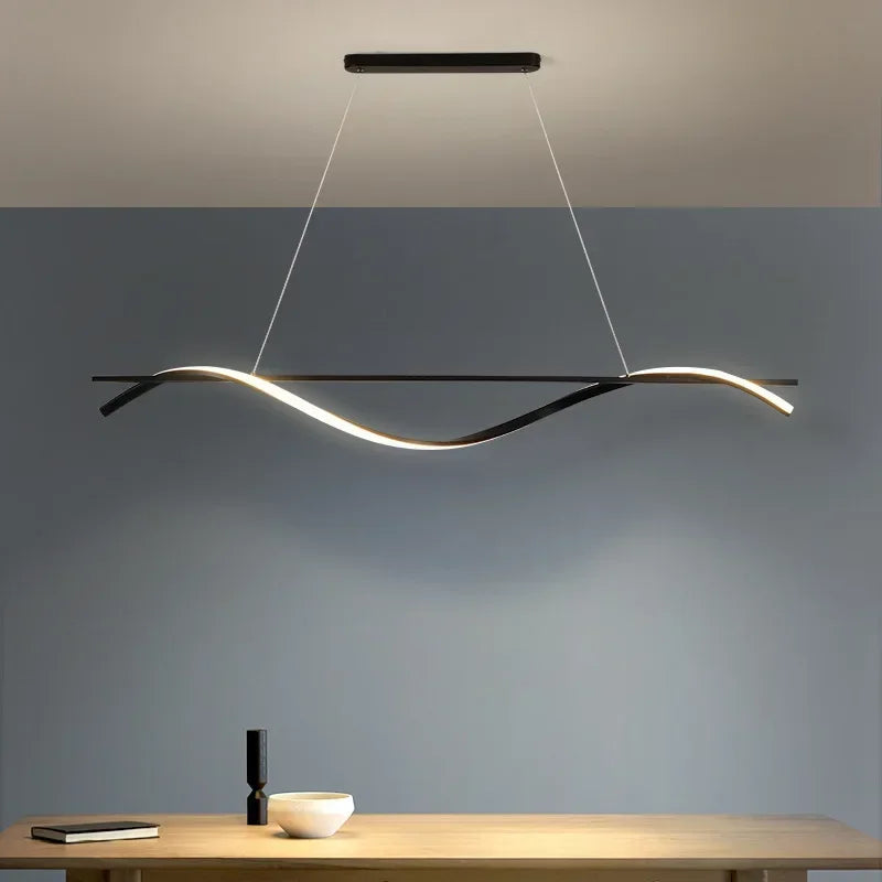 plafonnier led suspendu au design moderne idéal pour hôtel