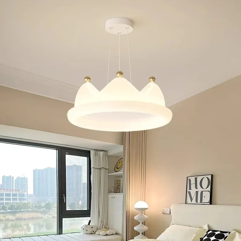 Plafonnier créatif en forme de couronne pour chambre à coucher - vue 5 sur 10