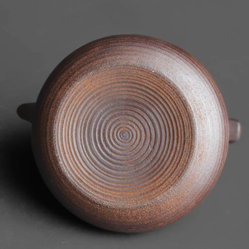 Théière japonaise rustique en grès style rétro cérémonie