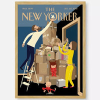 affiche new yorker art mural autocollant étanche décor esthétique