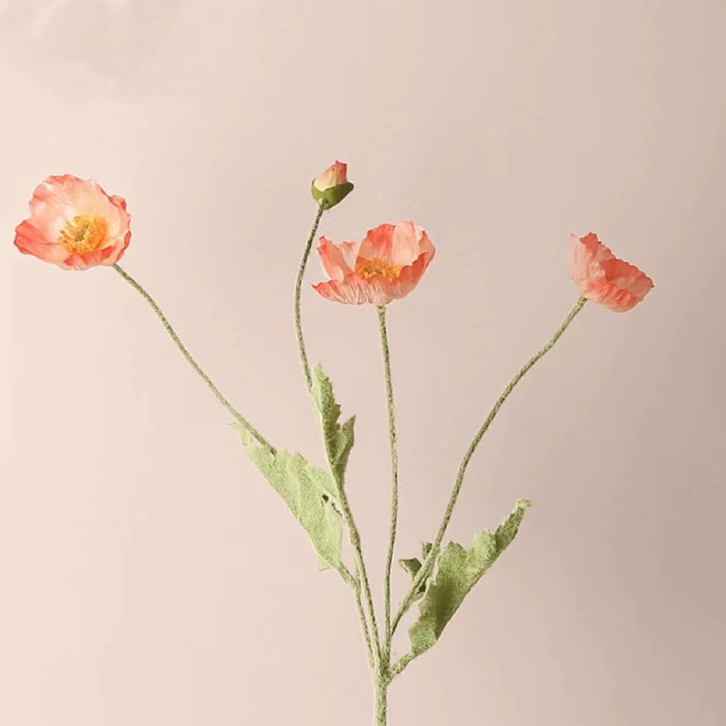 fleurs artificielles coquelicots pour mariage et décoration intérieure - vue 6 sur 25