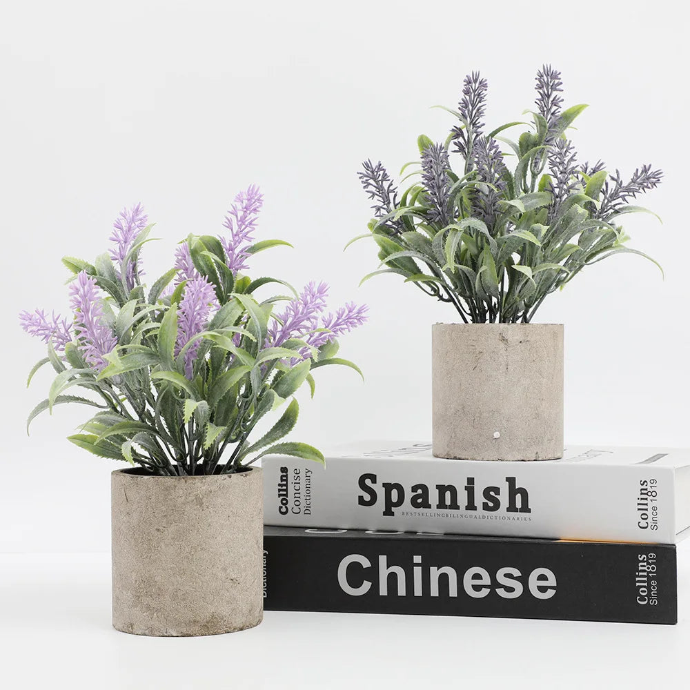 ornement de bonsaï fleurs artificielles pour décoration romantique - vue 4 sur 6