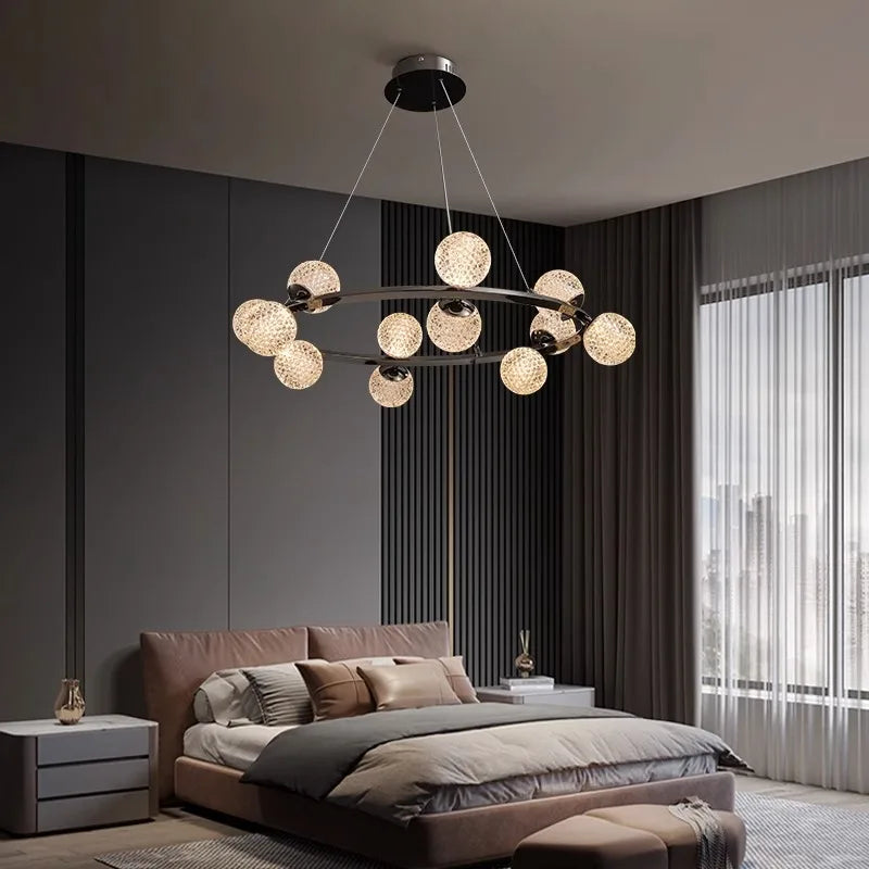 Nordic home decoration, living room chandelier, bedroom chandelier, dining room chandelier, ceiling light, indoor lighting - vue 5 sur 9