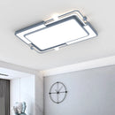 Moderne quadratische LED-Deckenleuchte zum Einbau, kreativ und schlicht