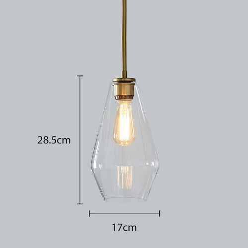 Moderne Glas-Pendelleuchte im kreativen nordischen Minimalismus