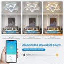 Moderner LED-Deckenventilator mit integrierter Beleuchtung