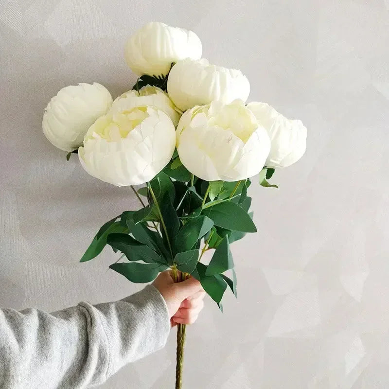 bouquets de pivoines artificielles pour décoration intérieure élégante - vue 4 sur 14