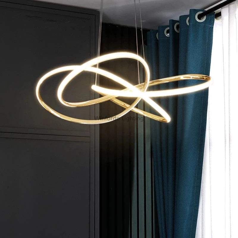 Postmoderner LED-Kronleuchter aus Kristall Winfordo WF-XD009 - vue 6 sur 10