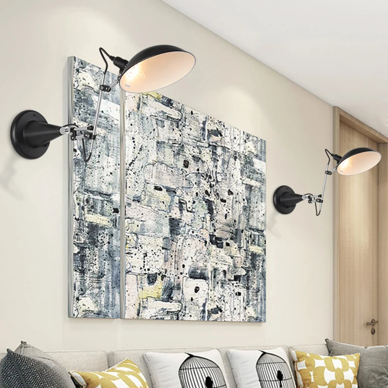 applique murale rotative moderne nordique éclairage mural - vue 3 sur 7