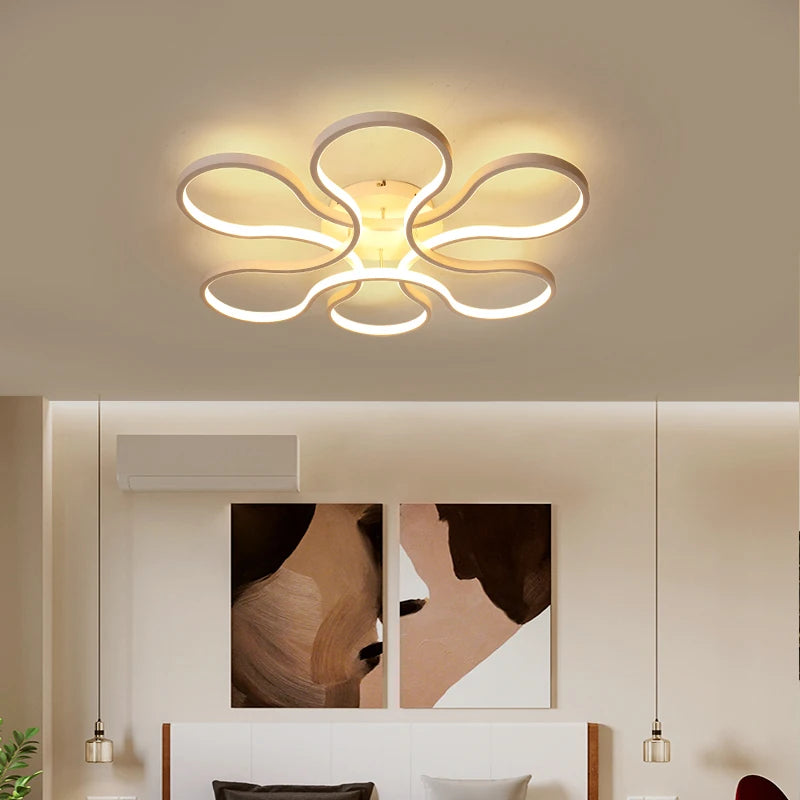 lustre moderne led créatif en aluminium pour restaurant bar - vue 5 sur 11