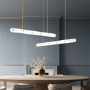 lustre rétro minimaliste design italien avec lampes suspendues acrylique