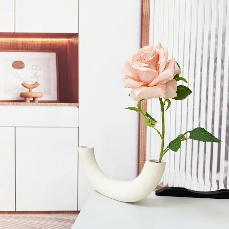 fleurs artificielles roses pour décoration intérieure élégante et moderne - vue 6 sur 16