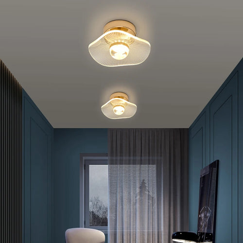 Moderne LED-Deckenleuchte im nordischen Design für Innenbereich und Balkon - vue 3 sur 13