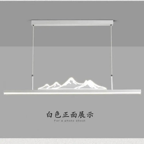 Chinesischer Kronleuchter für Restaurant und Büro mit Bergmotiv - vue 7 sur 10