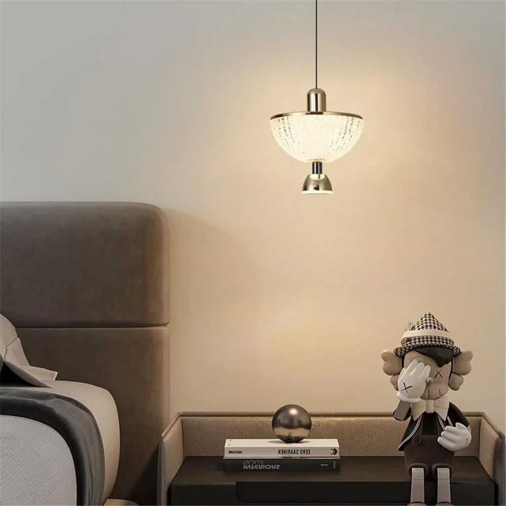 suspension créative en acrylique style nordique luxe décoratif - vue 4 sur 8