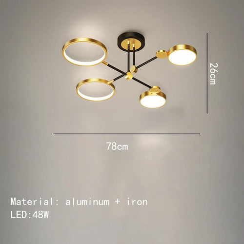 Minimalistische LED-Deckenleuchte 3 Farbtemperaturen dekorative Innenleuchte - vue 12 sur 30