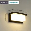LED-Außenwandleuchte mit automatischem Bewegungssensor