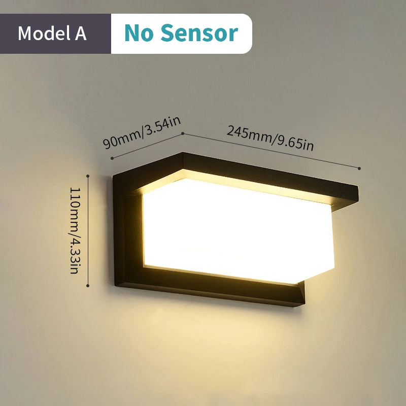 LED-Außenwandleuchte mit automatischem Bewegungssensor - vue 18 sur 20